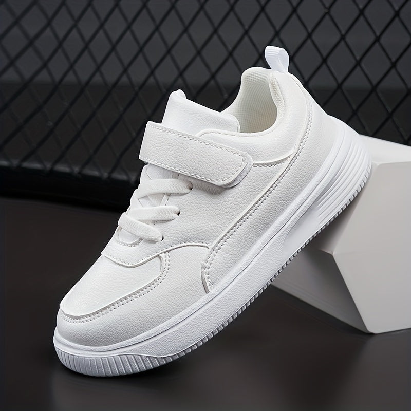 Boys Skate Shoes Hook Loop Fastener Comfy Anti skid Sneakers