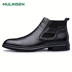 Men's Zipper Chelsea Boots Casual Ankle Shoes