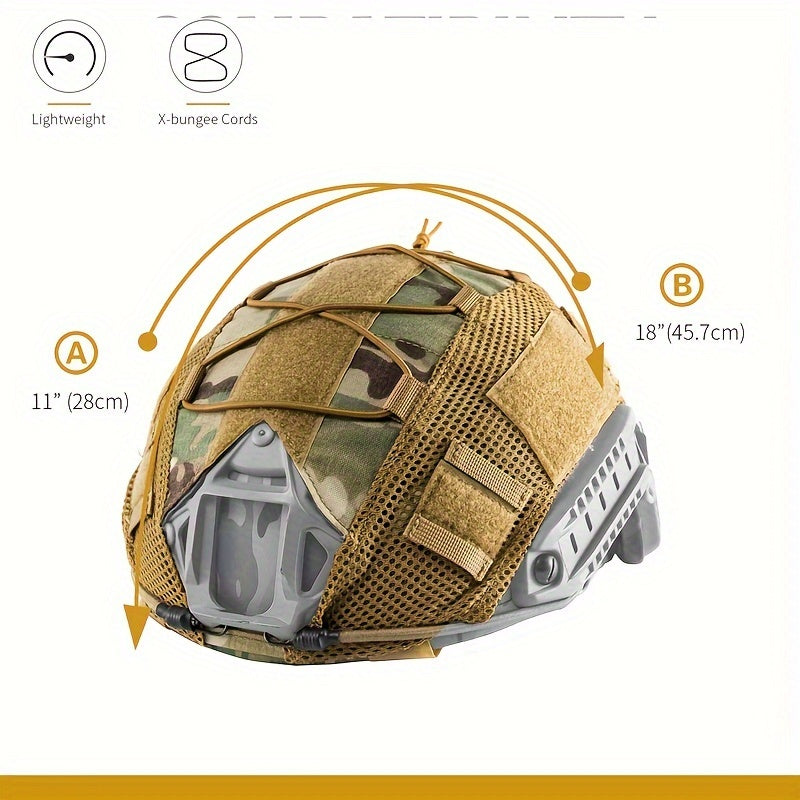 Camouflage Helmet Cover for Fast Helmet M L & Bump Helmet L XL