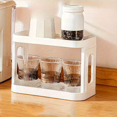 2-Tier Desktop Shelf Organizer for Office Supplies & Cosmetics