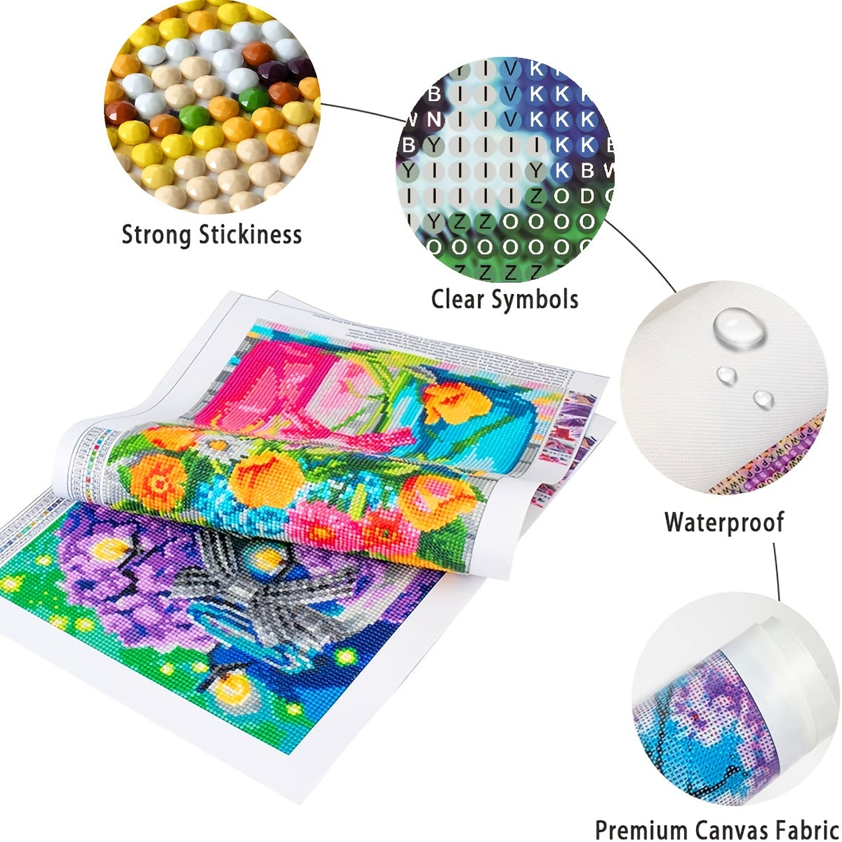 DIY Diamond Painting Sun And Moon Full Round Drilling Bag