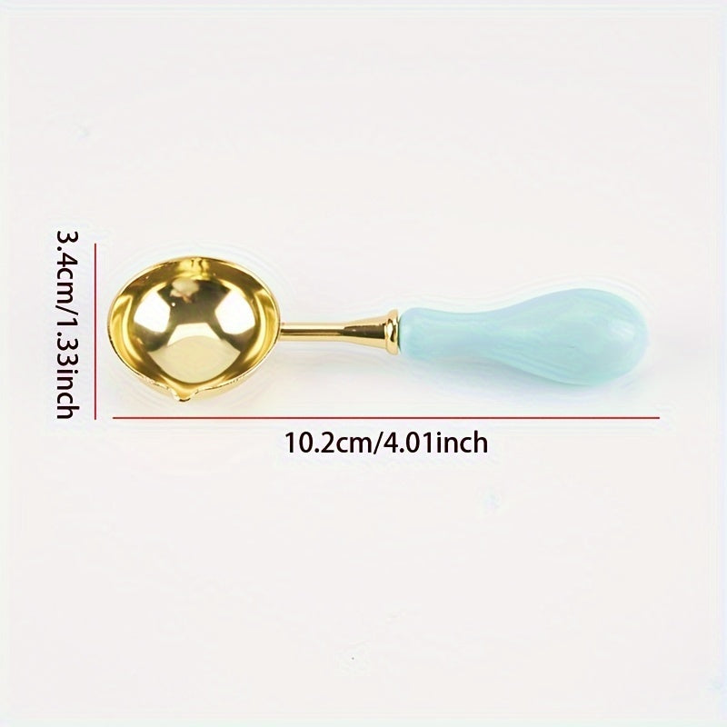 Wax Seal Warmer & Spoon Set High Temp Resistant Stove for Wax Seal Beads/Sticks
