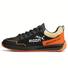 Men's Lace-Up Sneakers Letter & Graphic Pattern Skate Shoes