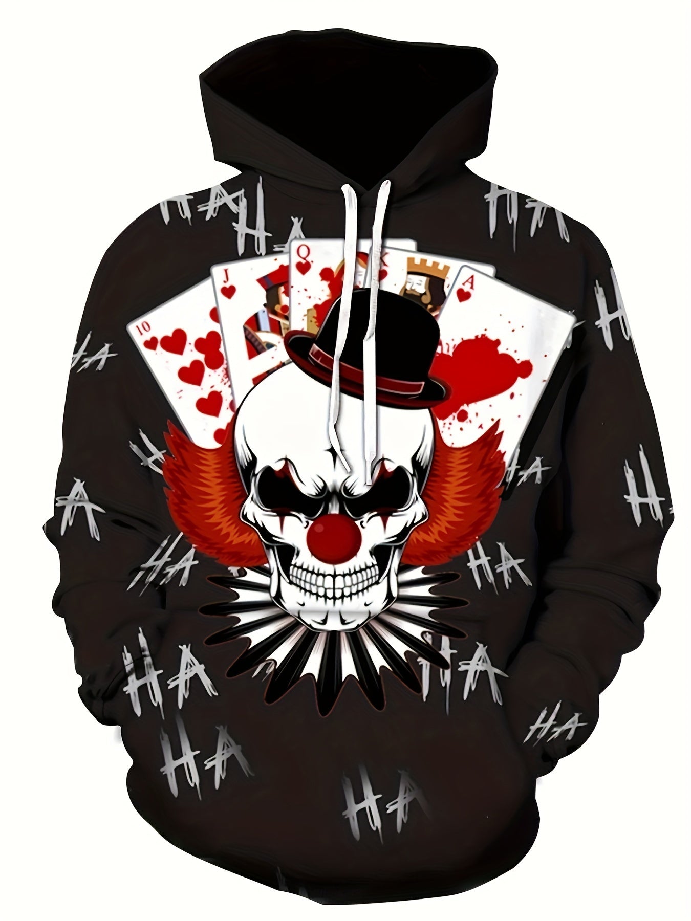 Y2K Joker Skull Hoodie for Men