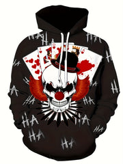 Y2K Joker Skull Hoodie for Men