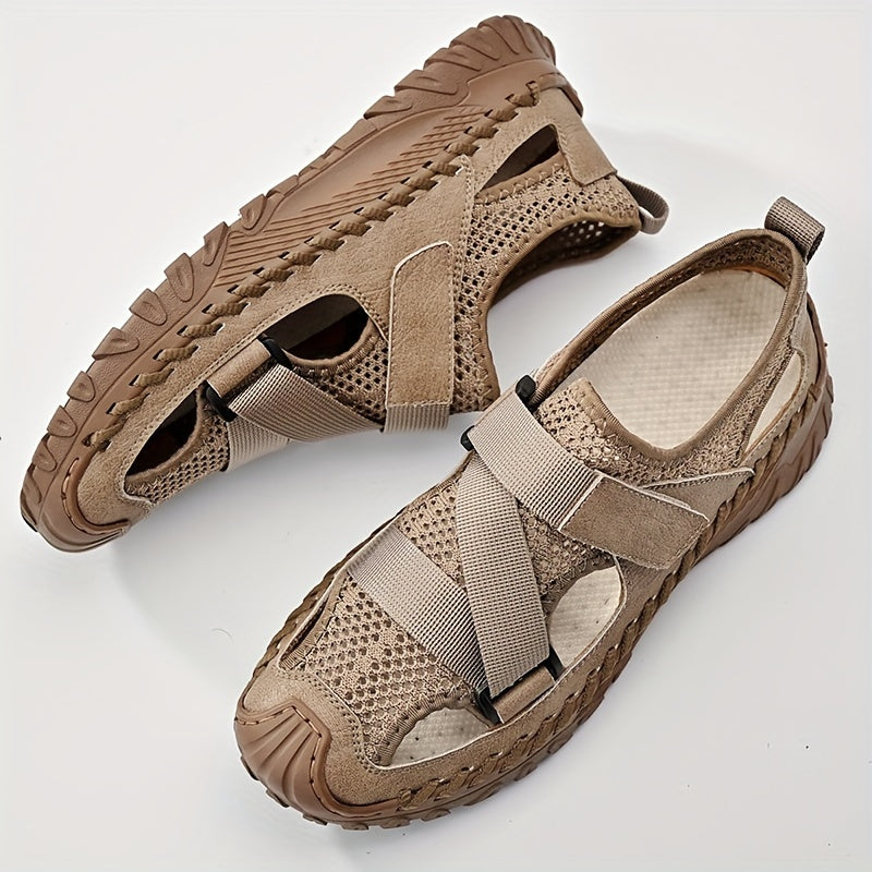Men's Slip on Sandals Durable Non Slip Outdoor Hiking Trekking Sandals