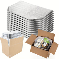 10pcs Waterproof Insulated Bags 34x23x33cm for Hot & Cold Items