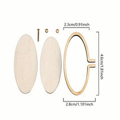 Wooden Mini Embroidery Bandage Jewelry Cross Stitch Frame DIY