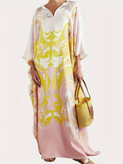 Kaftan Dress Women's Tribal Ombre Maxi Dress