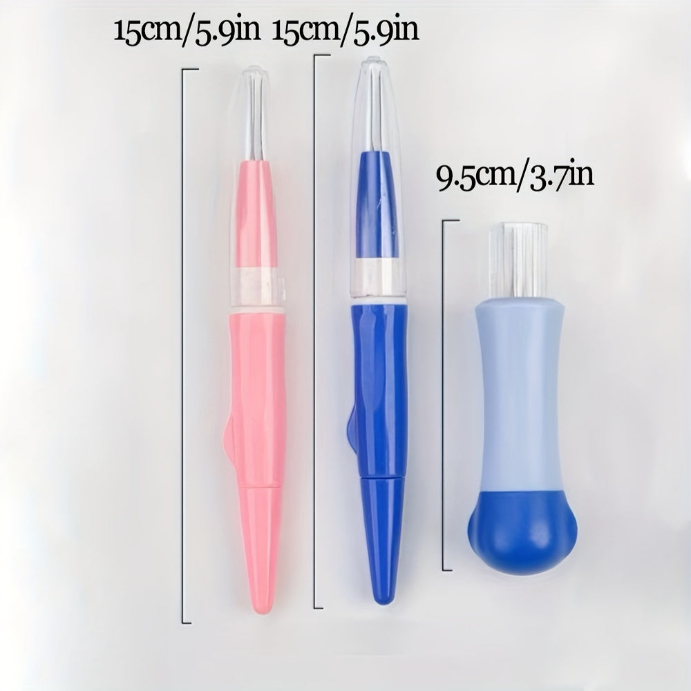 1pc Felting Needle Punch Pen With 3 7 Needles Set Tool For DIY Craft