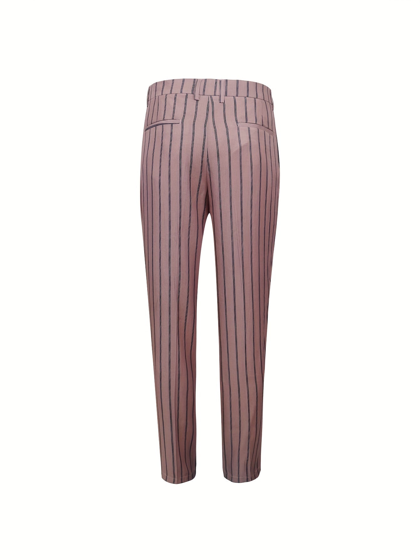 Men's Striped Dress Pants - Semi-Formal Stretch Woven Pants