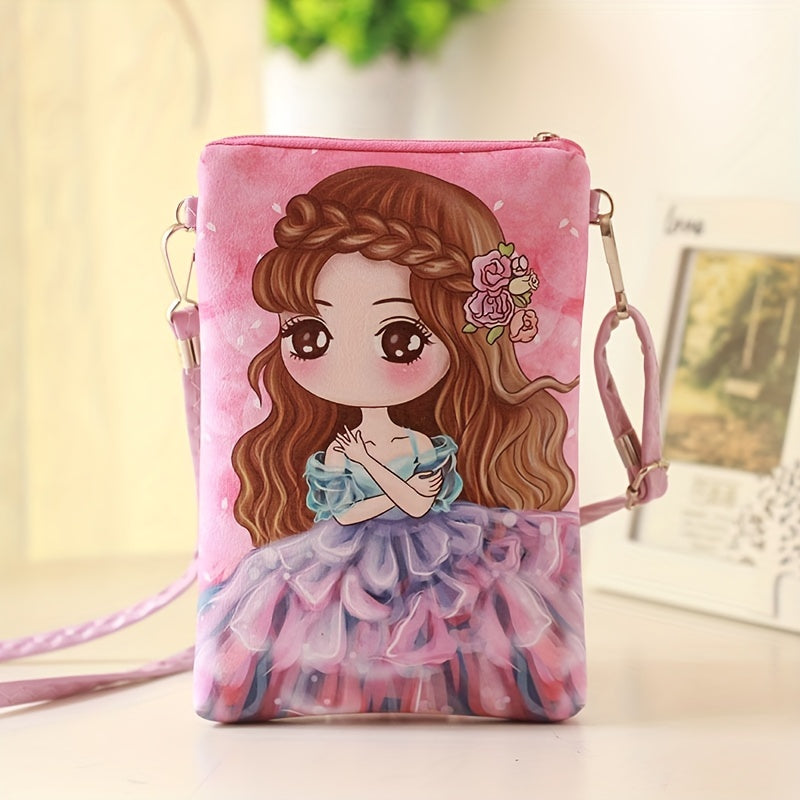 Princess Cartoon Coin Purse Wallet Key Card Storage Bag