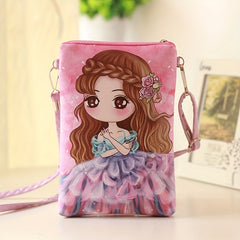 Princess Cartoon Coin Purse Wallet Key Card Storage Bag