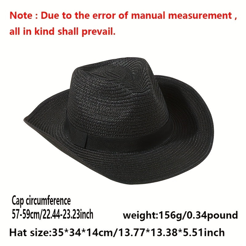 Vintage Style Sun Hat Solid Jazz Fedora Cap Beach Hats For Women Men