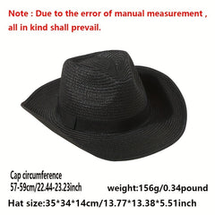 Vintage Style Sun Hat Solid Jazz Fedora Cap Beach Hats For Women Men