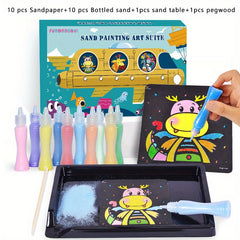 Kids Sand Painting Set DIY Colored Sand Toys Kindergarten Puzzle