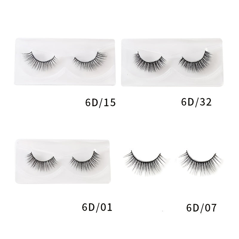 24 Pairs Natural Thick 3D Mink Eyelashes for Long Lasting Natural Look