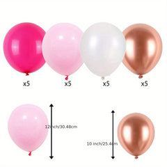 20pcs 30-48cm Rose Red Light Pink Latex Balloon Holiday Party Decoration