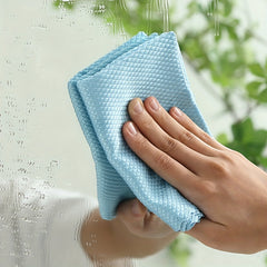 5pcs Fish Scale Glass Wiping Cloth Microfiber Cleaning Towel