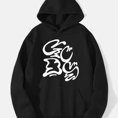 Abstract Pattern Print Hoodie for Men