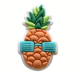 30pcs Cactus Pattern Shoe Charms For Clogs Jibts Bubble Slides Sandals
