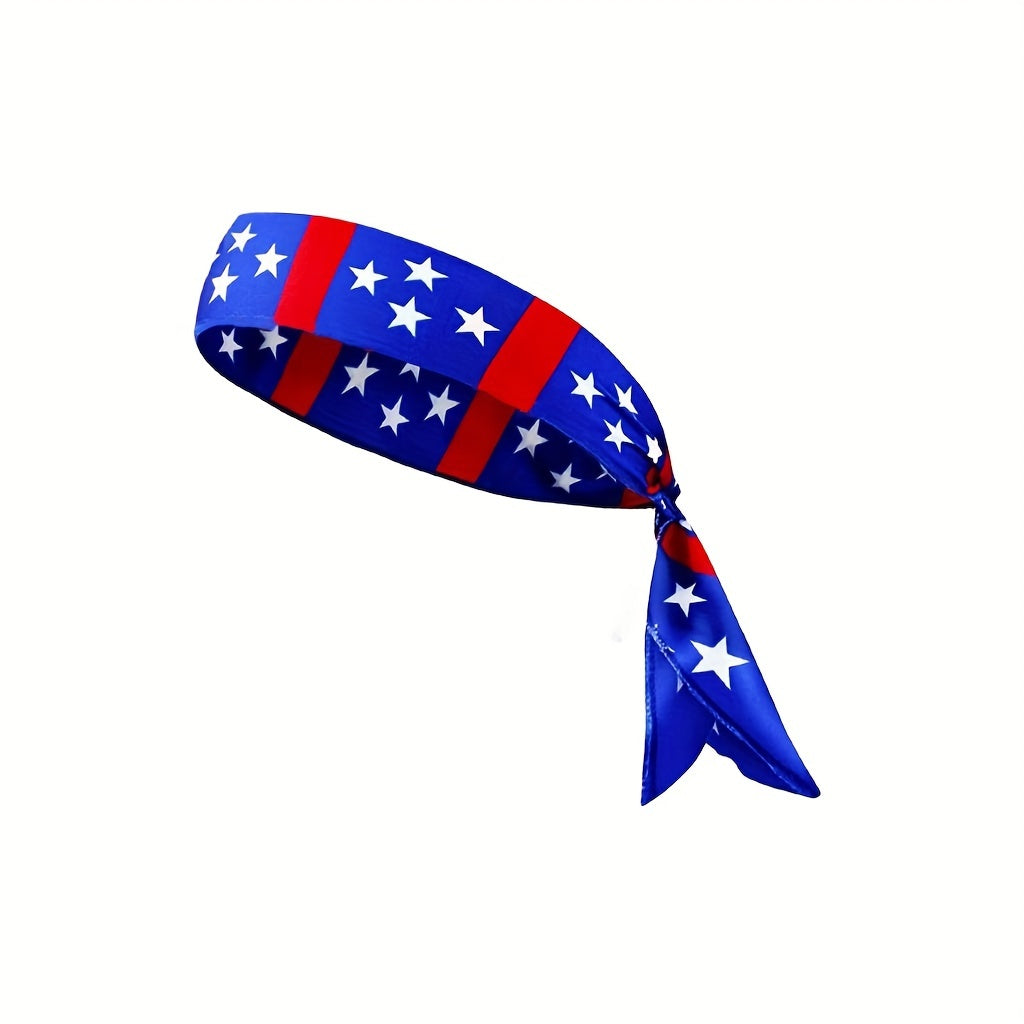 American Flag Hairband Sweatband for Yoga Running Unisex