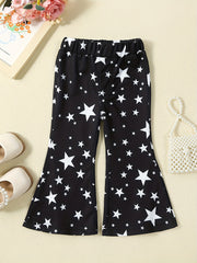Girl's Flared Pants Star Pattern Baby's Trousers