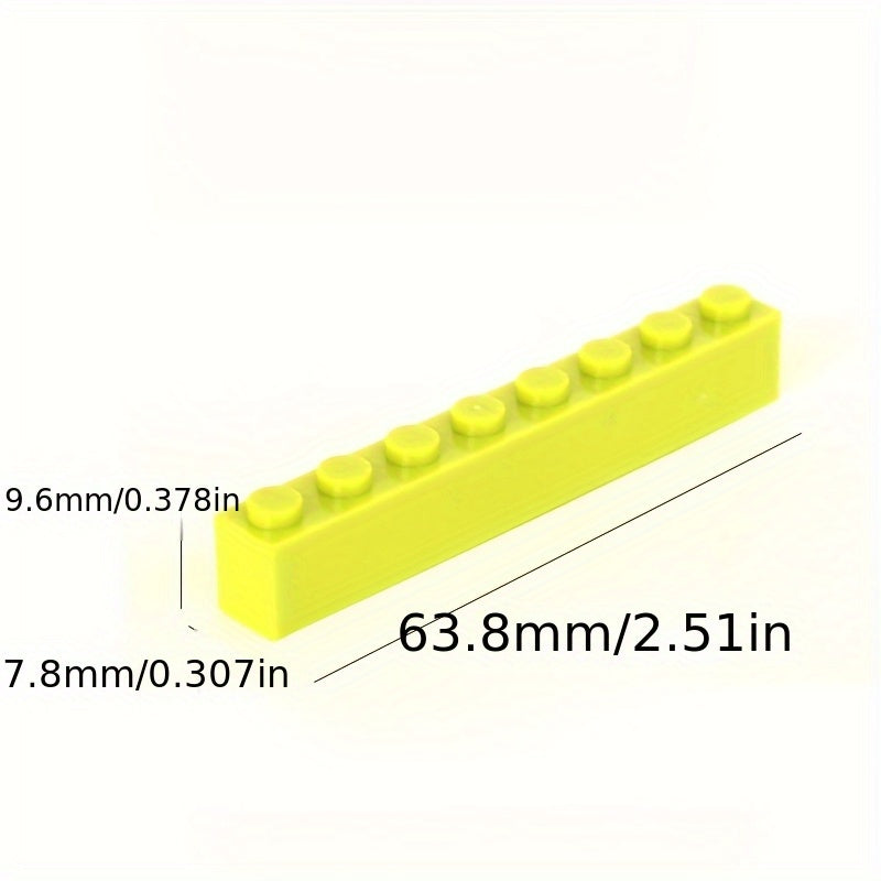 30pcs 1x8 Building Block Parts Compatible MOC 3008 for Boys and Girls Over 6