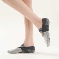 Non Slip Yoga Socks with Towel Bottom for Pilates Home Workouts