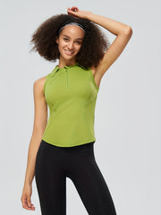 Women's Quick Dry Front Zipper Tight T-shirt