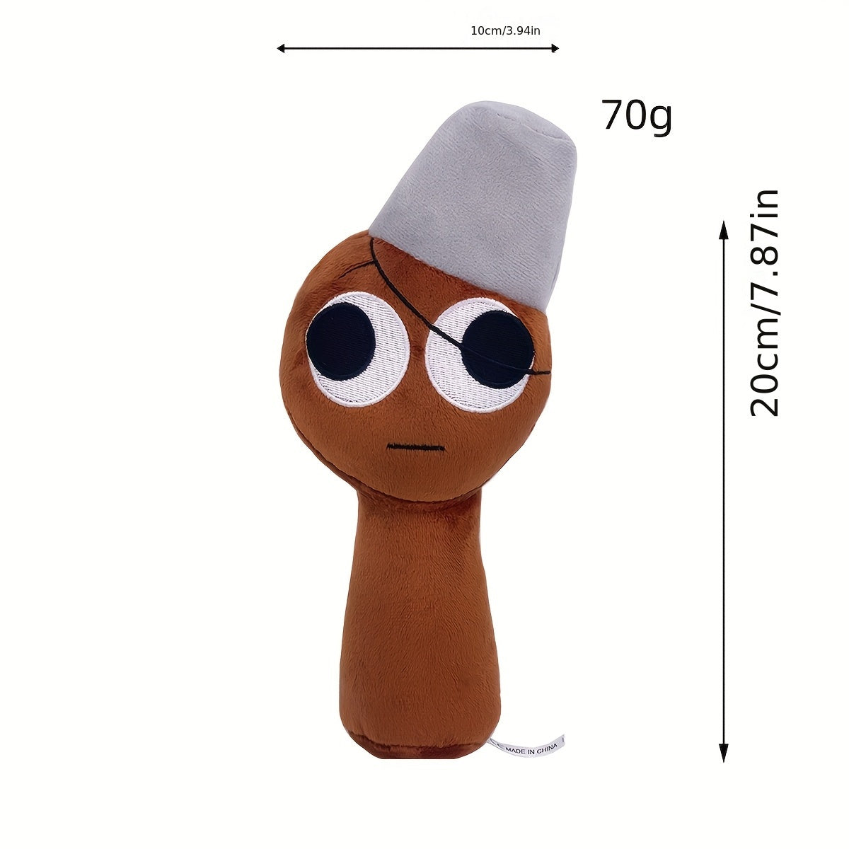 Prunki Plush Doll Rhythm Box Soft Toy Orange Purple