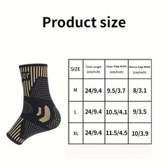 Copper Ankle Brace Support, 1 Pair Compression Sleeve Socks