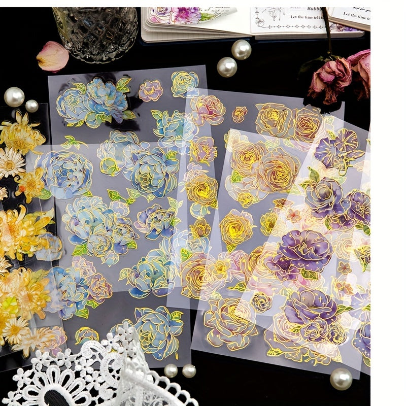 Flower Petal Stickers for DIY Decorations - 2 Sheets