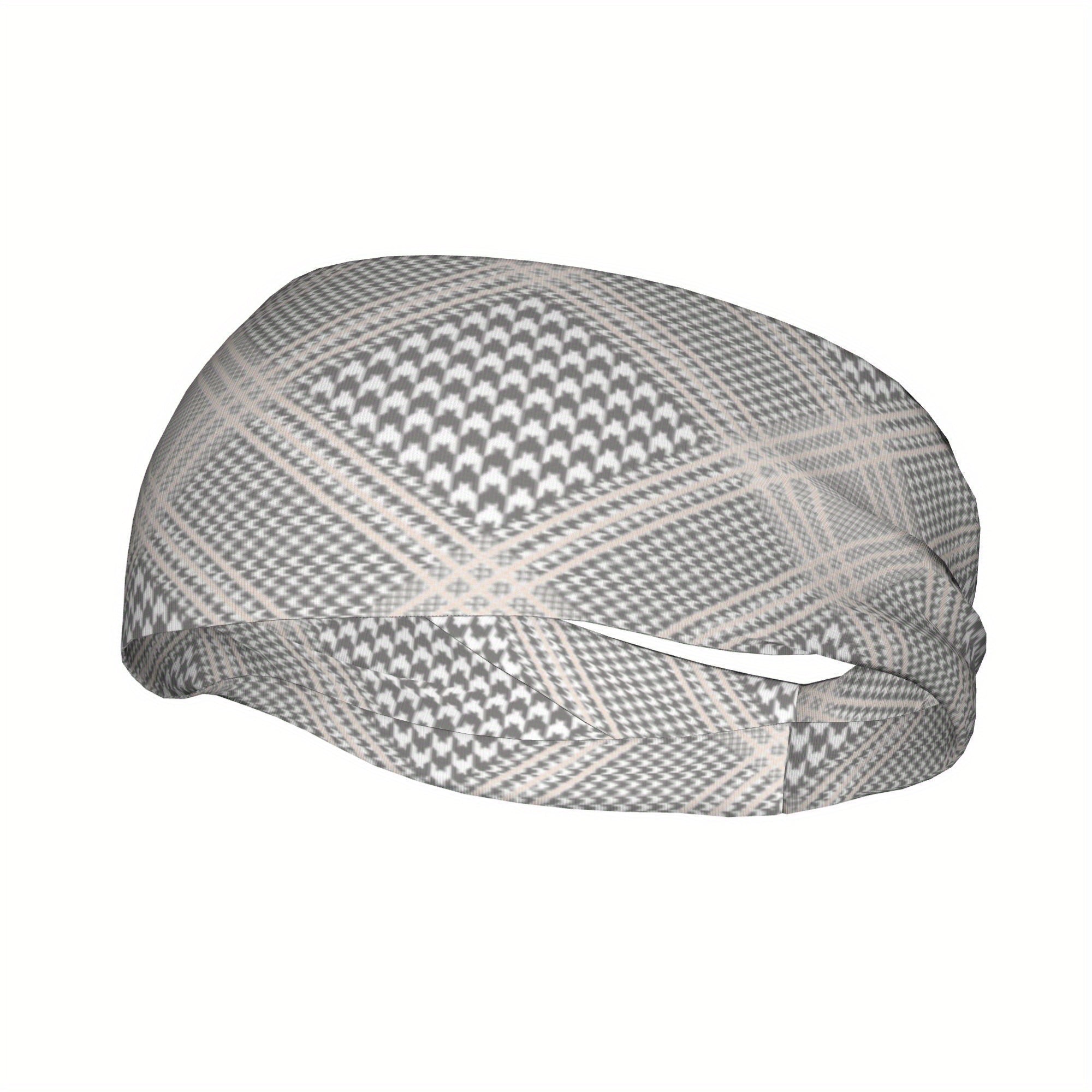 Signature Check Plaid Headband, Breathable & Comfy Fit for Sport & Casual Wear