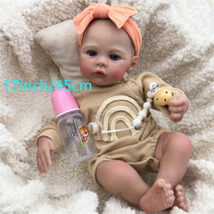 KEKEAIAI 17 inch Soft Body Reborn Baby Doll with Artisan Craftsmanship