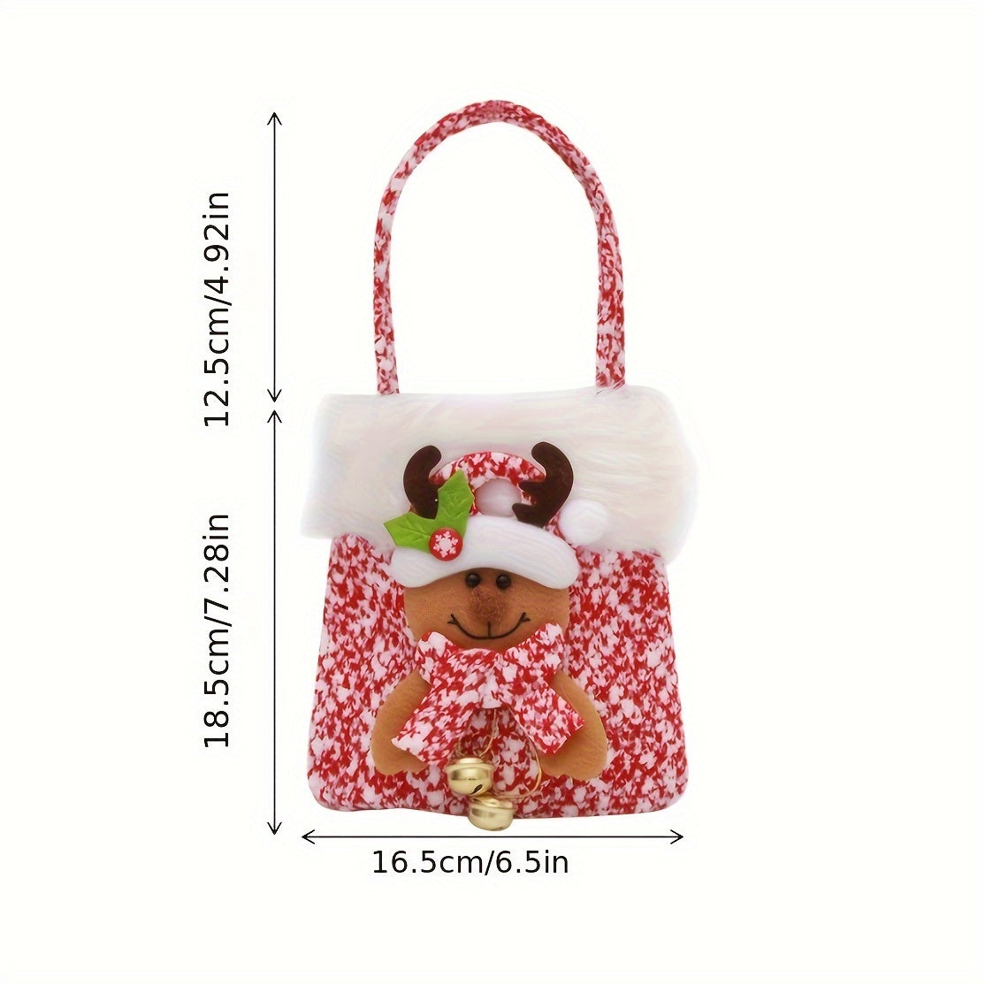 Christmas Small Gift Bag Peace Fruit Bag Long Brim Handbag