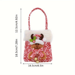 Christmas Small Gift Bag Peace Fruit Bag Long Brim Handbag