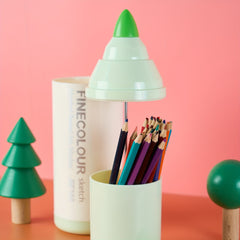 Desktop Pen Holder with Cover Stationery Storage