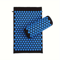 Yoga Acupressure Massage Mat Set with Pillow & Storage Bag