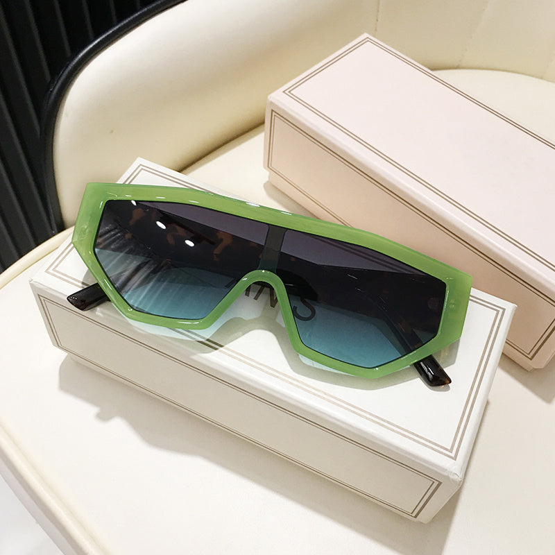 Polygon Oversized Frame Sunglasses