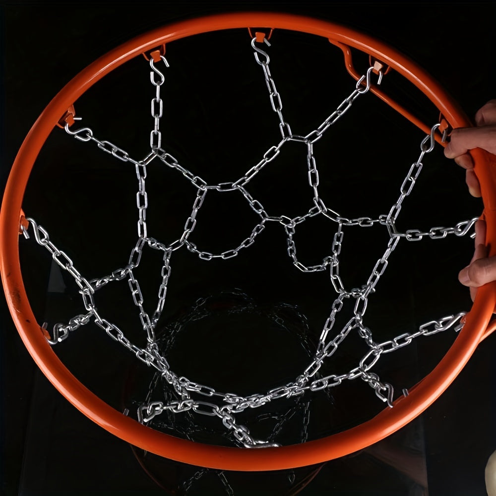 12 Hole Metal Basketball Net Galvanized Thick Iron Basketball Net