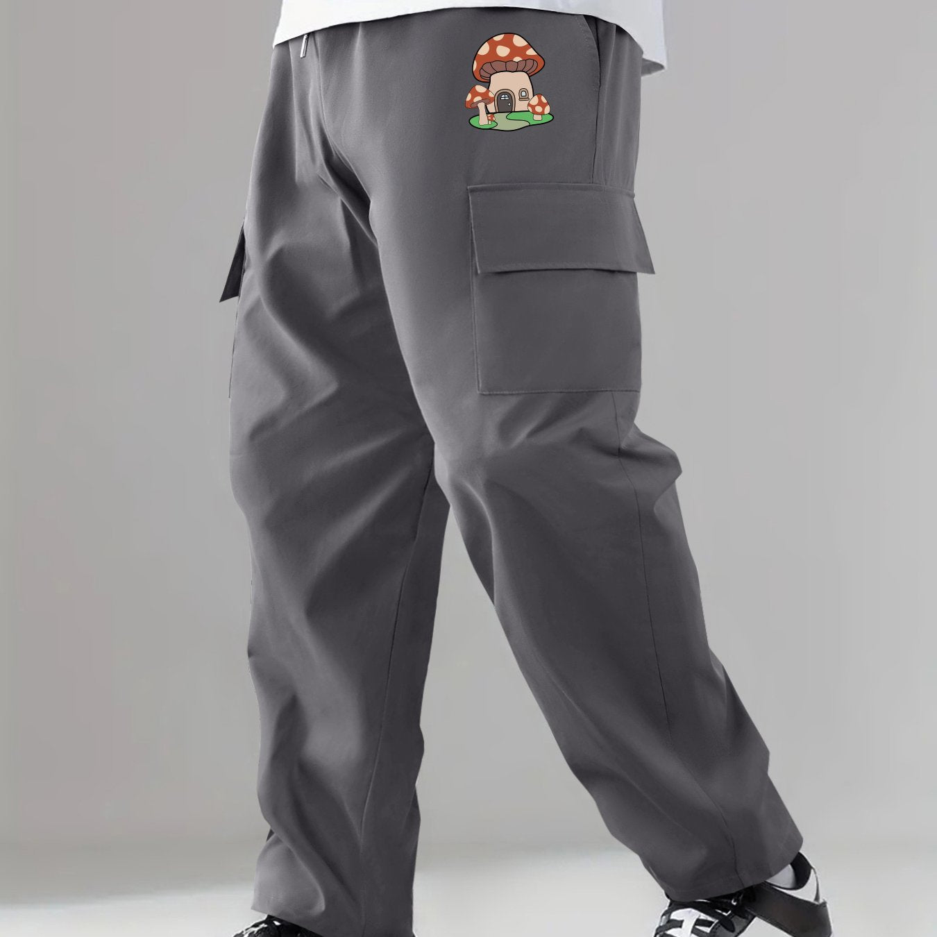 Cargo Pants Men s Flap Pocket Trousers Loose Casual Outdoor Work Pants