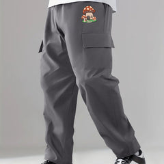 Cargo Pants Men s Flap Pocket Trousers Loose Casual Outdoor Work Pants