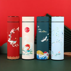 Chinese Style Insulated Tea Cup with Temp Display