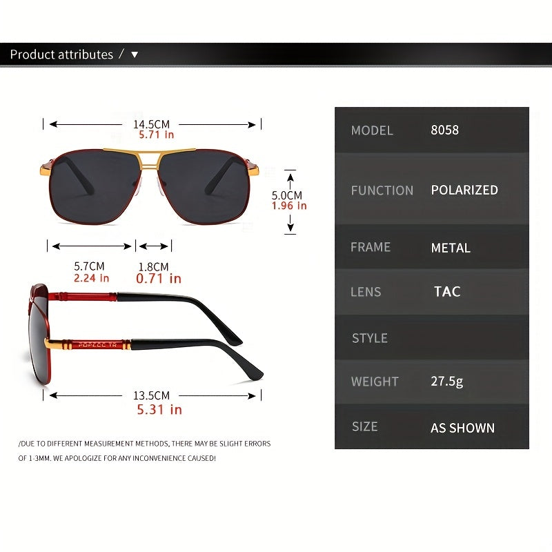 Creative Stitching Polarized Sunglasses for Party Travel Birthday Gift