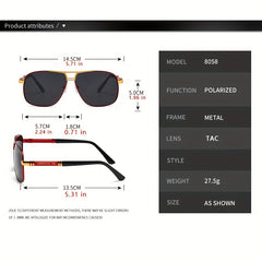 Creative Stitching Polarized Sunglasses for Party Travel Birthday Gift