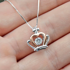 Crown Pendant Necklace Decorative Accessories Holiday Gift
