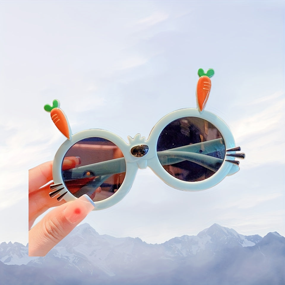Girl's Radish Rabbit Sunglasses UV Sunshade Baby Sunglasses