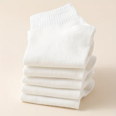 20 Pairs Solid Sports Socks - Women's Comfy & Breathable Stockings