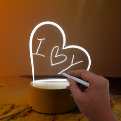 Personalized DIY Message Board Night Light USB Powered Table Lamp